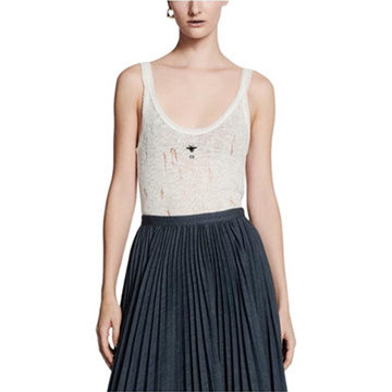 9a+ quality christian dior bee logo ribbed knit tank top